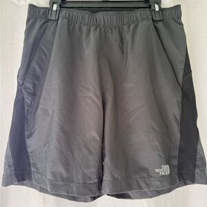 The North Face Men's Gray/Black athletic Shorts flashdry